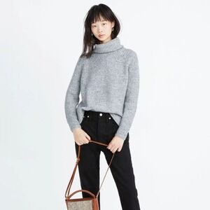 Madewell Donegal Mercer Turtleneck Sweater Women's Size XXL in Graphite Gray